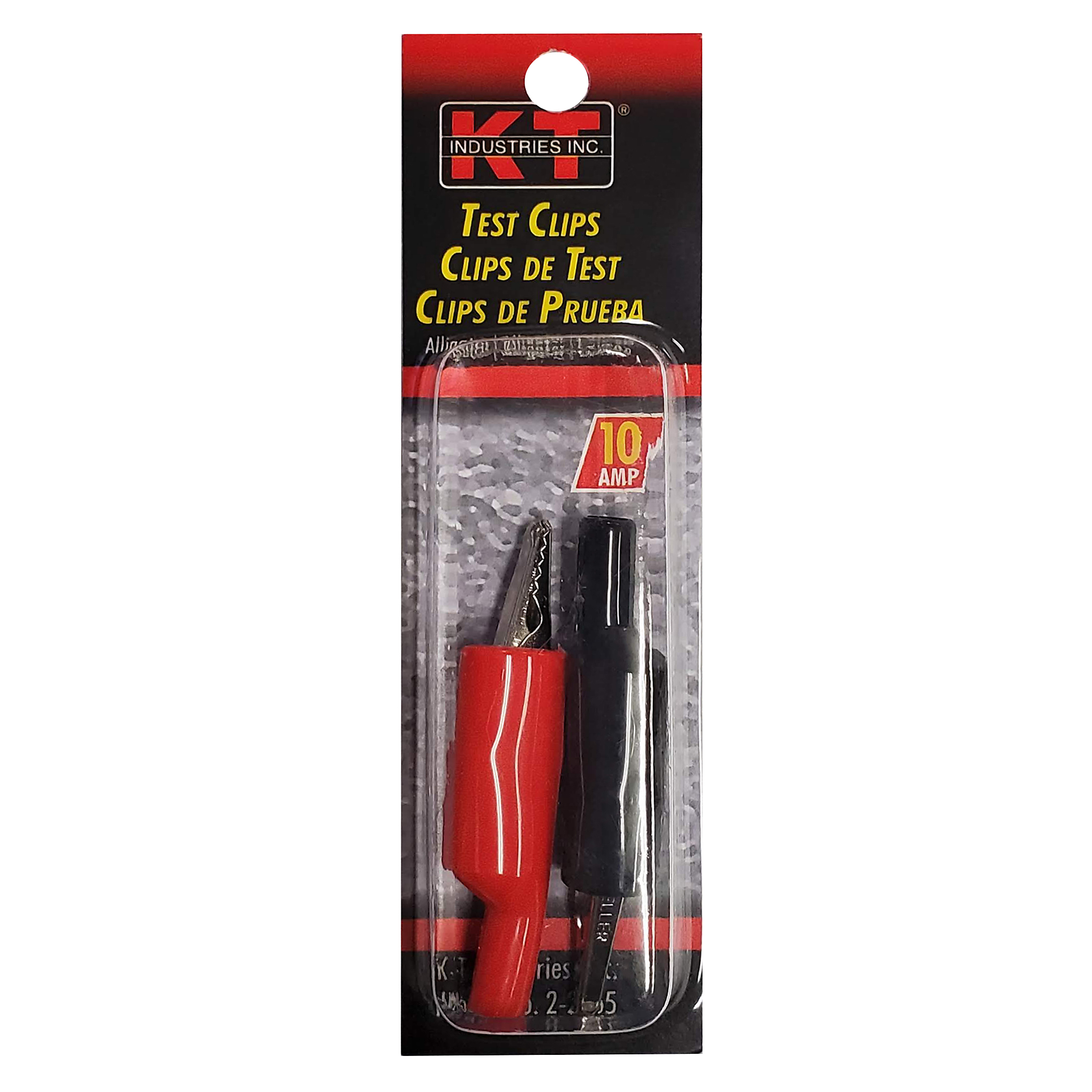 K-T Industries General Purpose Test Clips — 1-31/32in. Length, 5/16in. Jaw Opening, 5 Amp Capacity, Model# 2-2465